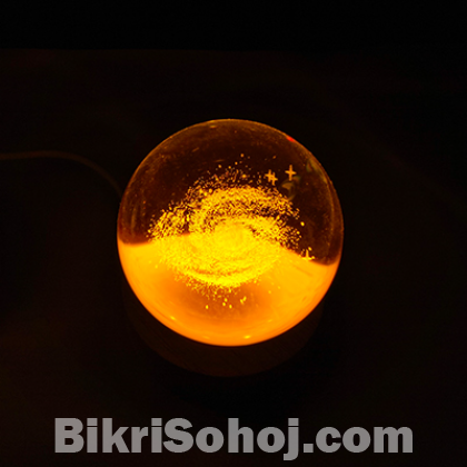 3D Crystal Solar System Night Lamp